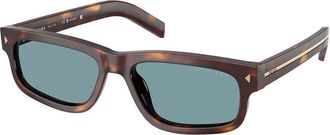 Prada PR B11SF Asian Fit Polarized 15W04D Mens Sunglasses Tortoiseshell Size 57