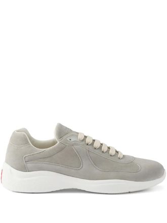 Prada Americas Cup sneakers - men - Rubber/Calf Leather/Calf Leather - 7 - Grey