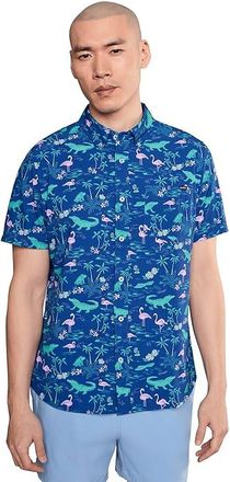 Chubbies The Swamp Circumstance (Performance Friday Shirt) Mens Clothing Bright Blue : 2XL, Cotton/Spandex