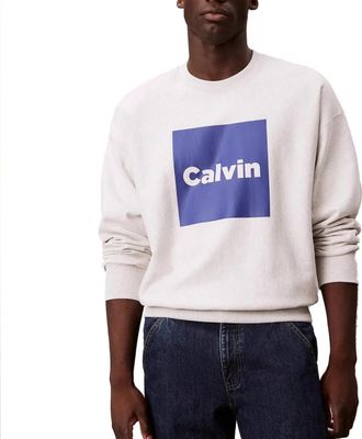 Calvin Klein Lv 04Rd 216Gv 7La Premium Fleece - Heren - Sweatshirts - Grijs - M - Katoen - Hoodies & sweatvesten