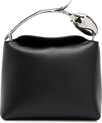 Erdem Bloom Mini Leather top Handle bag - Black - One Size