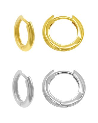 Adornia Adornia 14K Plated Hoops