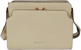 Marni Pre-owned Cross Body Bags, female, Beige, Size: ONE SIZE Pre-owned Reverse Trunk Medium Shoulder Crossbody Bag