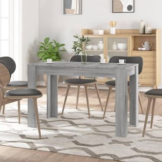 Berkfield Home Dining Table Grey Sonoma 120x60x76 cm Engineered Wood | Size: 120 x 60 x 76 cm