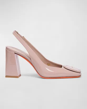 Santoni Peaches 85mm Slingback Pumps