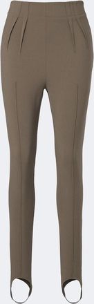 MUGLER Wool-blend stirrup leggings