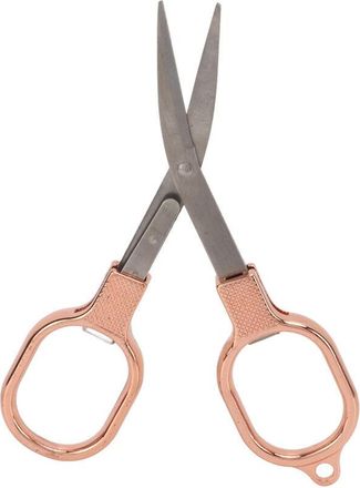 OEM Forbici Da Ricamo Pieghevoli In Acciaio Inox Color Oro Rosa, Lame Affilate Per Tessuti, Design Portatile Per Tagli Precisi