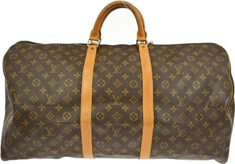 Louis Vuitton Pre-owned Weekend Bags, female, Brown, Size: ONE SIZE Pre-owned Keepall Travel Bag