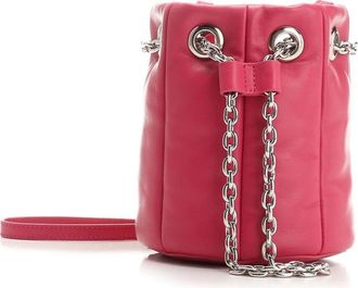 Stand Studio Yvette Bucket Bag - Dames - Schoudertassen - Roze - ONE Size - Leer - Tassen
