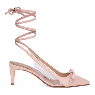 Red Valentino Pumps, female, Pink, Size: 11 US Elegant D&eacute;collet&eacute; with Ankle Strap