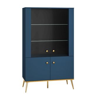 Petits Meubles Vajillero 4 puertas estratificado Azul