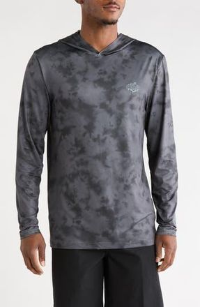 Volcom Overlap Hooded Long Sleeve T-Shirt in Stealth at Nordstrom Rack, Size Xx-Large