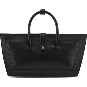 Behno Frida Leather Baguette Top Handle Bag in Black at Nordstrom