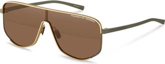 Porsche Design P86007 B805 Mens Sunglasses Gold Size 99