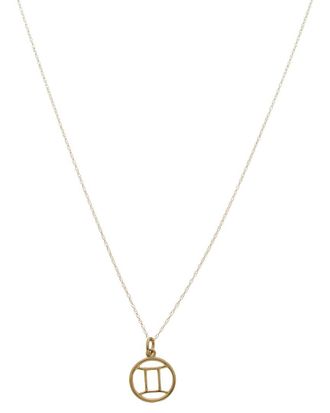 Italian Gold, Inc 10K Gemini Zodiac Pendant Necklace