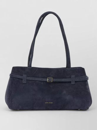 Manu Atelier le cambon medium suede shoulder tote bag