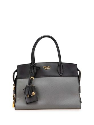 ハンドバッグ PRADA LIGHT GREY LEATHER HANDBAG Prada Light Gray Leather Handbag Grey ref.1726144 - Joli Closet