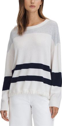 Reiss Allegra Wool & Cashmere-Blend Stripe Top