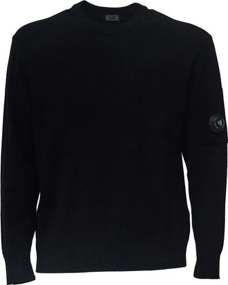 C.P. Company Trui met ronde hals - Heren - Ronde hals truien - Zwart - XL - Wol - Truien & Vesten