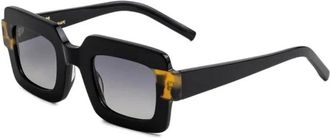 Kaleos Nelson 001 Zonnebril - Dames - Zonnebrillen - Zwart - 47 MM - Accessoires
