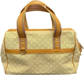 Louis Vuitton Pre-owned Vintage Canvas Handbag - Dames - Pre-owned - Beige - Maat: ONE Size Leer
