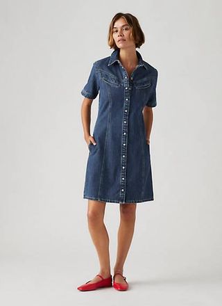 Levi's Rinoa Denim Dress - Womens - 2XL - Blue