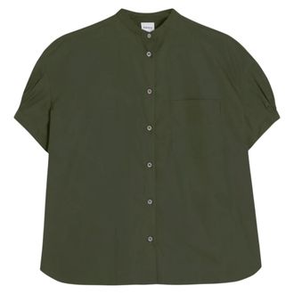 Aspesi Dames, Blouses & Shirts, Groen, Maat: XS Katoen
