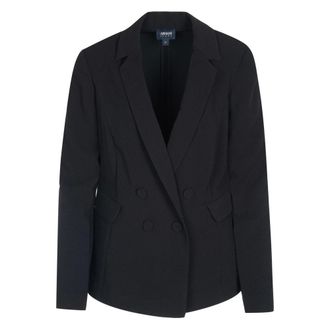Armani Dubbelrijige Blazer - Dames - Jassen - Zwart - Maat: 2XS Zijde