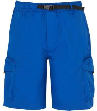 8 by YOOX NYLON BLEND BUCKLE-WAISTBAND CARGO SHORT