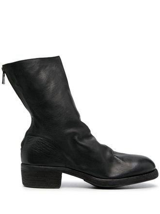 Guidi back zip boots - men - Horse Leather/Leather/Leather - 41 - Black