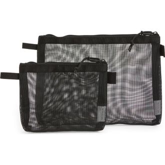 Baboon to the Moon Set of 2 Monomesh Pouches in Black at Nordstrom Rack