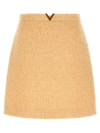 Valentino Garavani Valentino Garavani V Gold Skirt