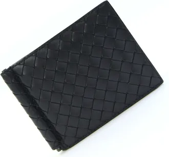 Bottega Veneta Black Intrecciato Wallet (Bi-Fold) (Pre-Owned)