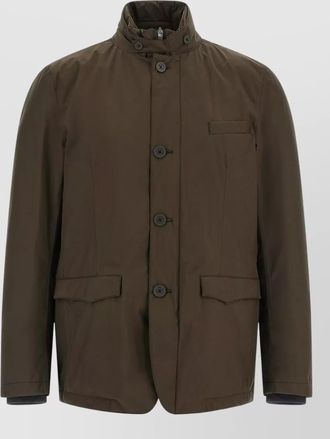 Herno single-breasted padded coat