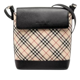 Burberry Pre-owned Cross Body Bags, female, Beige, Size: ONE SIZE Pre-owned Crossbody Bag