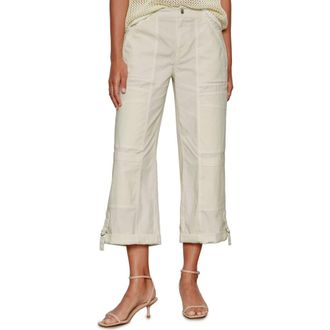 Sanctuary Angels Stretch Cotton Cargo Pants in Washed Lemon Yellow at Nordstrom, Size 33