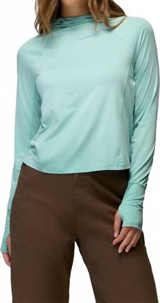 Prana Sol Searcher Sun Hoodie In Sea Glass