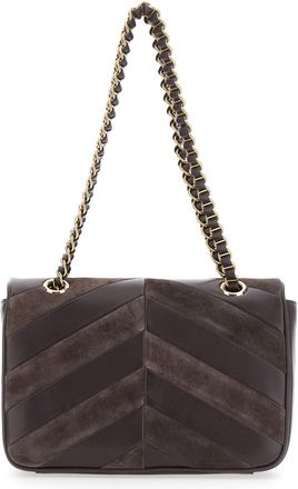 Valentino Garavani Womens Crossbody Bag Djuna Brown Lamb Shoulder