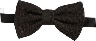 Dolce & Gabbana Silk Woven Bow Tie - Brown
