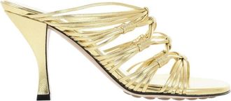 Bottega Veneta Golden Solid Blink Heels