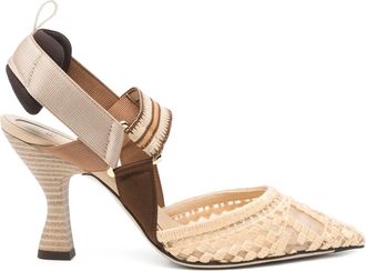 Fendi 90 mm Colibri pumps - Beige
