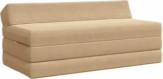 vidaXL Sof&aacute; Cama Plegable Verde Gris 120 X 60 X 49 Cm Tela Vidaxl