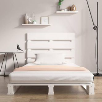 Berkfield Home Beautiful Bed Frame White 75x190 cm Small Single Solid Wood Pine