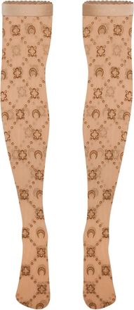 Marine Serre Calzini con monogramma - Toni neutri