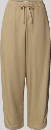 Ichi Leinenhose mit Eingrifftaschen Modell LINNO in Taupe, Gr&ouml;&szlig;e 34