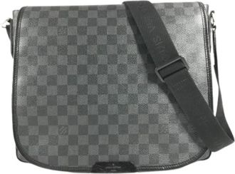 Louis Vuitton Pre-owned Damier Graphite Messenger Bag - Heren - Vintage Schoudertas - Zwart - ONE Size - Vintage