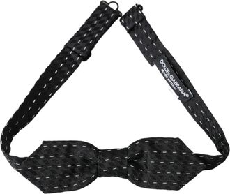 Dolce & Gabbana Mens Black Bow Tie Ft3871