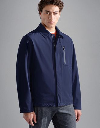 Paul & Shark Mens Paul & Shark Mens Typhoon Re-4X4 Stretch Shacket - Navy - Size: 42/Regular