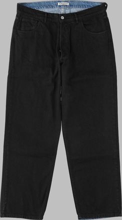 Ymc You Must Create Black Five-Pocket Straight-Leg Cotton Pants