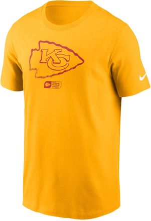 Nike Kansas City Chiefs Faded Essential Nike Mens NFL T-Shirt in Yellow | N19976I7G-P8V